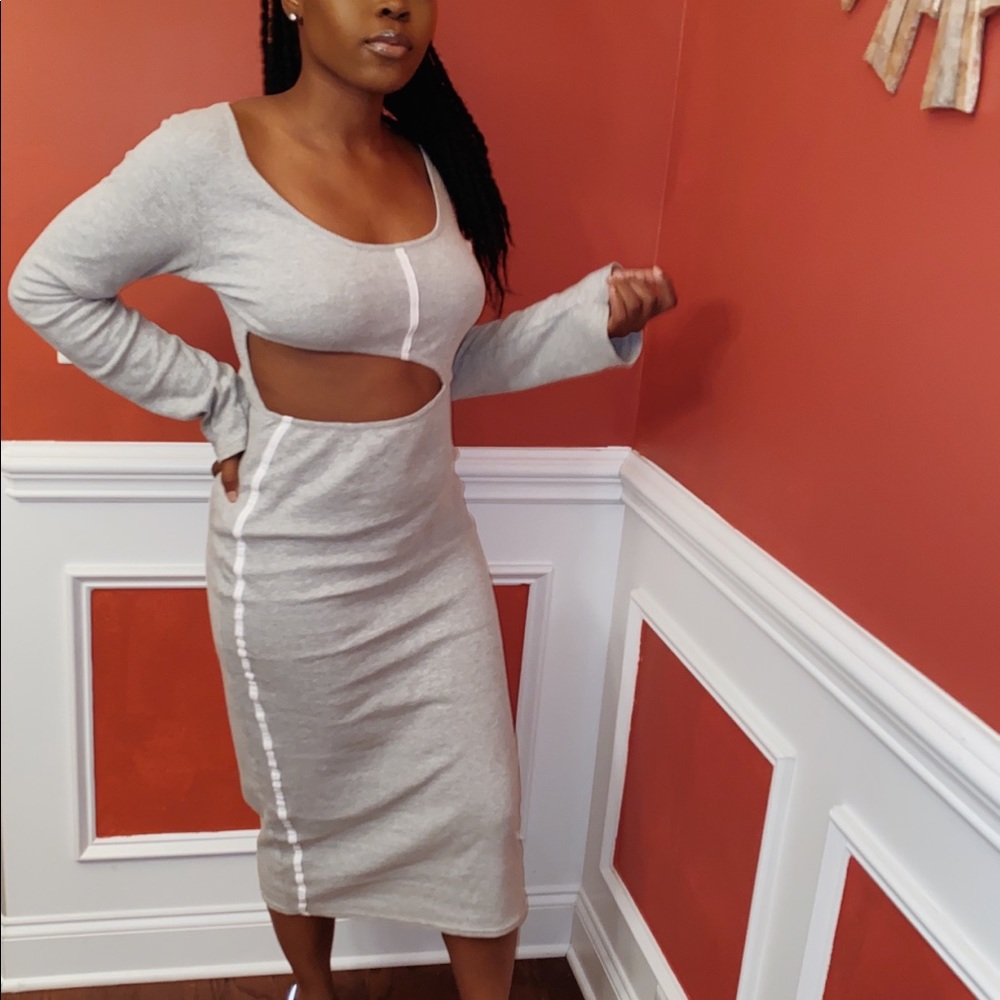 PLT cut out midi dress